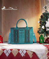 Montana West Whipstitch Tote Bag Set